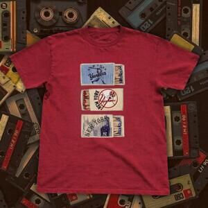New York Yankees Red Cotton T Shirt